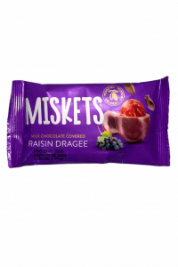 Драже Miskets родзинки в молочному шоколаді 24шт*20 г (61197)