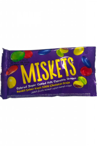 Драже Miskets різнокольорове з молочного шоколаду 24шт*20г (61200)