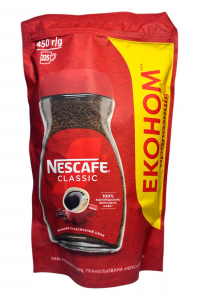 Кофе Nescafe Classic растворимый гранулированный 450 г (54185)