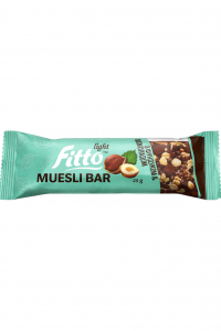 Батончик - мюсли Fitto light Muesli Bar с фундуком и шоколадом глазированный 12 шт*25 г (58510)
