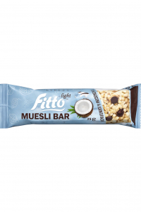 Батончик - мюсли Fitto light Muesli Bar с кокосом и шоколадом глазурований 12 шт*25 г (58261)