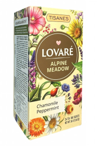Чай Lovare Alpine Meadow бленд травяного чая с фруктами и цветами 24 конвертика по 1,8 г (61210)