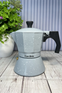 Гейзерная кофеварка Con Brio на 3 чашки (индукция) (55072)
