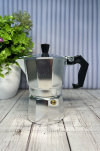 Гейзерная кофеварка Alu-Сильвер 3 чашки (55507)
