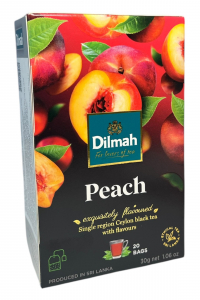 Чай Dilmah черный  со вкусом персика 20 пакетиков (60532)