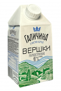 Сливки Галичина ультрапастеризованные 10% 500 мл (52838)