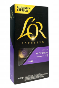 Кава L`or Espresso Lungo Profondo Intensity 8 в капсулах 10 шт* 5,2г (61515)