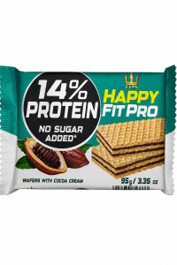Вафлі Happy Fit Pro протеїнові зі смаком какао 95 г (61560)